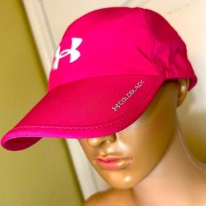 Pink Under Armour baseball cap